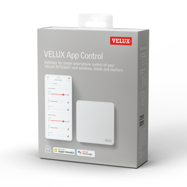 VELUX App Control (KIG 300) Wi-Fi átjáró – tetőtéri ablakok, redőnyök és árnyékolók távoli vezérléséhez